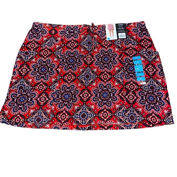 Jones New York Dresses & Skirts - Jones New York Red and Blue A-Line Mini Skirt Casual